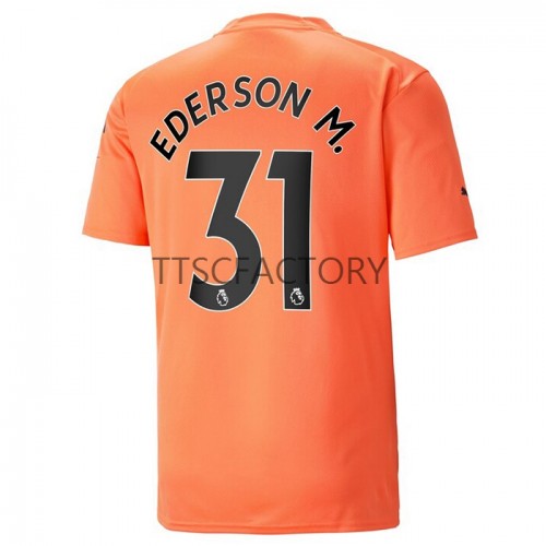 Manchester City Ederson M. 31 Fodboldtrøjer Målmand 3. sæt 2022/23 Kort ærmer Manchester City Ederson M. 31 Fodboldtrøjer Målmand 3. sæt 2022/23 Kort ærmer